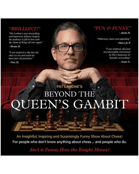 Beyond the Queen's Gambit Comedy Ticket Sisyphus Brewing