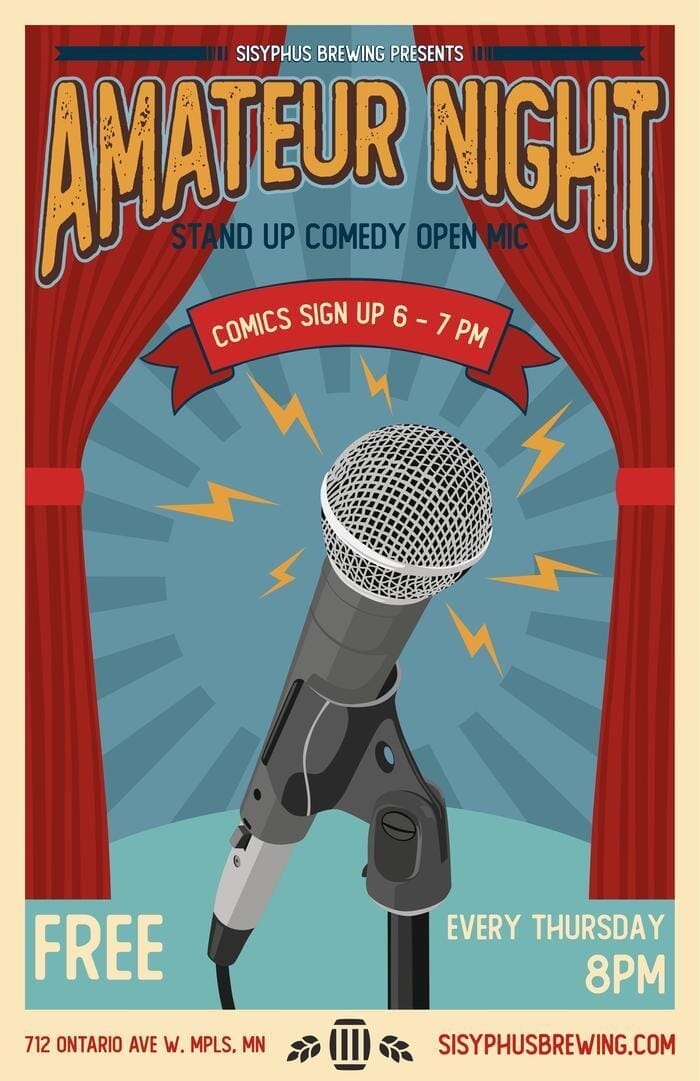 Stand Up Comedy Open Mic Free Event Sisyphus Brewing 